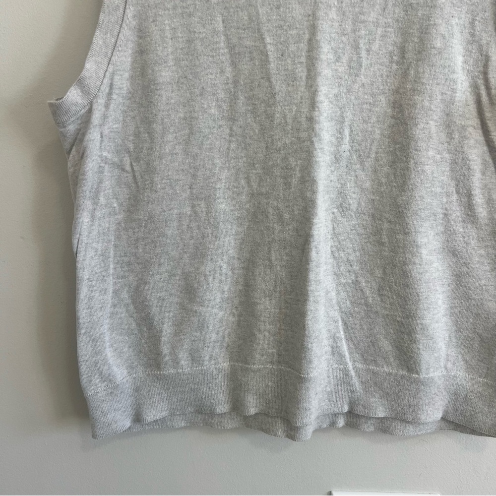 J. Crew Light Gray Sweater Tank Sweater Vest Classic Shell Minimalist Career - Picture 3 of 6